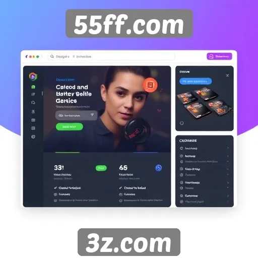 Interface do usuário no 55ff.com é intuitiva